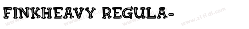 FinkHeavy Regula字体转换